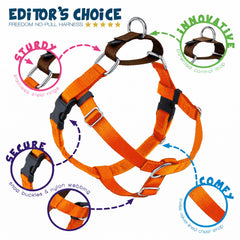 2 Hounds Design Freedom No Pull Dog Harness adjustment straps shown close up.