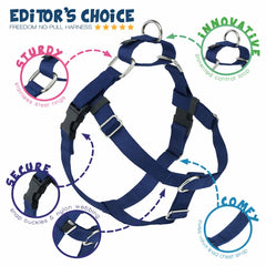 2 Hounds Design Freedom harness front O-ring detail.