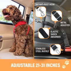 Active Pets Dog Seatbelt detail showing its rotating clasp.