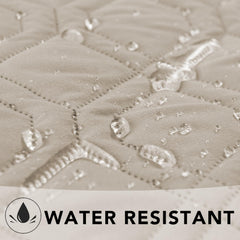 Close-up of the microfiber surface on the Ameritex waterproof dog bed cover.