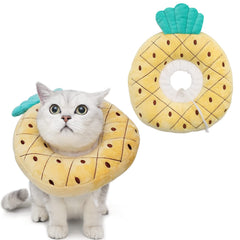 ANWA cat cone collar shown from the front, highlighting its soft donut shape.