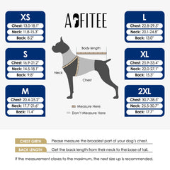 AOFITEE Dog Life Jacket adjustable straps and belly buckles.
