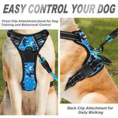 BARKBAY dog harness shown from the back.