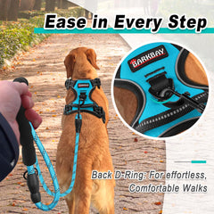 BARKBAY dog harness detail showing its second leash clip.