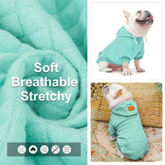 BEAUTYZOO dog hoodie shown from the back, highlighting the leash opening.