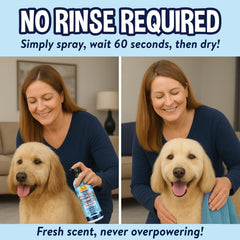 Bodhi Dog Waterless Shampoo featuring the Oatmeal & Apple formula.