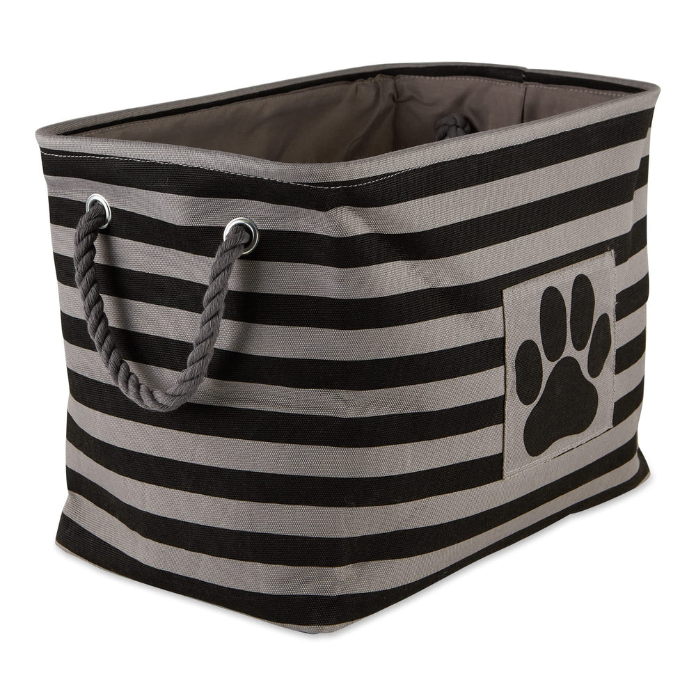 Bone Dry medium pet storage bin shown from the front in black.
