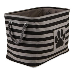 Bone Dry medium pet storage bin shown from the front in black.