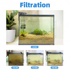 Boxtech aquarium hang on filter shown from the side.