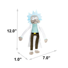 Buckle-Down Rick and Morty dog toy shown from a side angle.