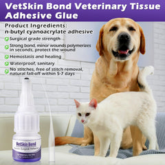 Ceoighe Veterinary Surgical Skin Glue bottle detail showing its container.