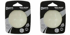 Chuckit! Max Glow Ball shown from the front as a medium fetch ball.