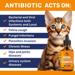 Clear Max cat herbal supplement ingredient panel in close-up.