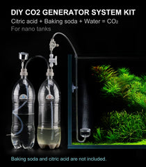 Clscea aquarium CO2 generator kit pressure gauge and relief valve detail.