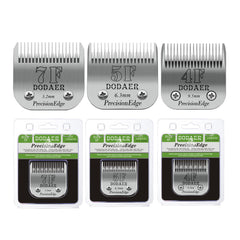 DODAER dog grooming blade set with the 7F blade in focus.
