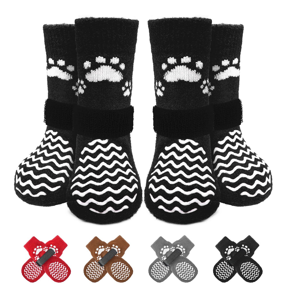 EXPAWLORER dog socks shown from the front to display their overall design.