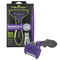 FURminator cat deShedding tool shown from the front.