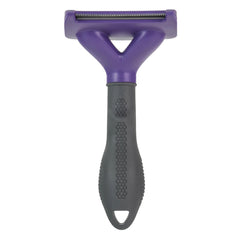 FURminator cat deShedding tool close-up of the FURejector button.