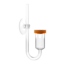 FZONE Neo CO2 diffuser shown from the front with its ceramic disk and acrylic body.