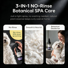 Generic Coconut Care Spray formula highlighted as a grooming product.