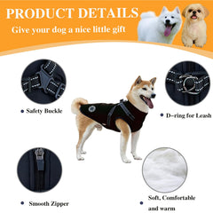 Furry King dog winter coat showing its soft fleece lining.