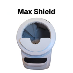 Generic Max Shield for Litter-Robot 4 close-up showing its one-piece construction.
