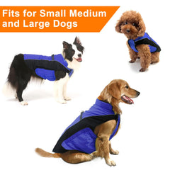 Gimilife dog coat detail showing its adjustable neck closure.