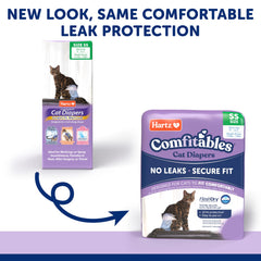 Hartz Comfitables Cat Diaper shown from the front.