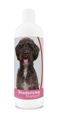 Healthy Breeds Schnoodle Deodorizing Shampoo bottle shown from the front.