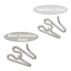 Herm Sprenger matte stainless steel links shown at an alternate angle.
