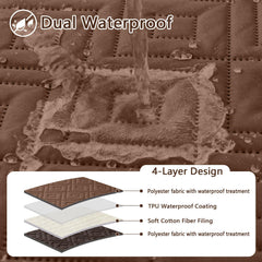 hyha reversible dog blanket showing its alternate side.