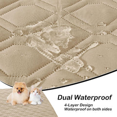 hyha Waterproof Dog Bed Blanket showing its usable reverse side.
