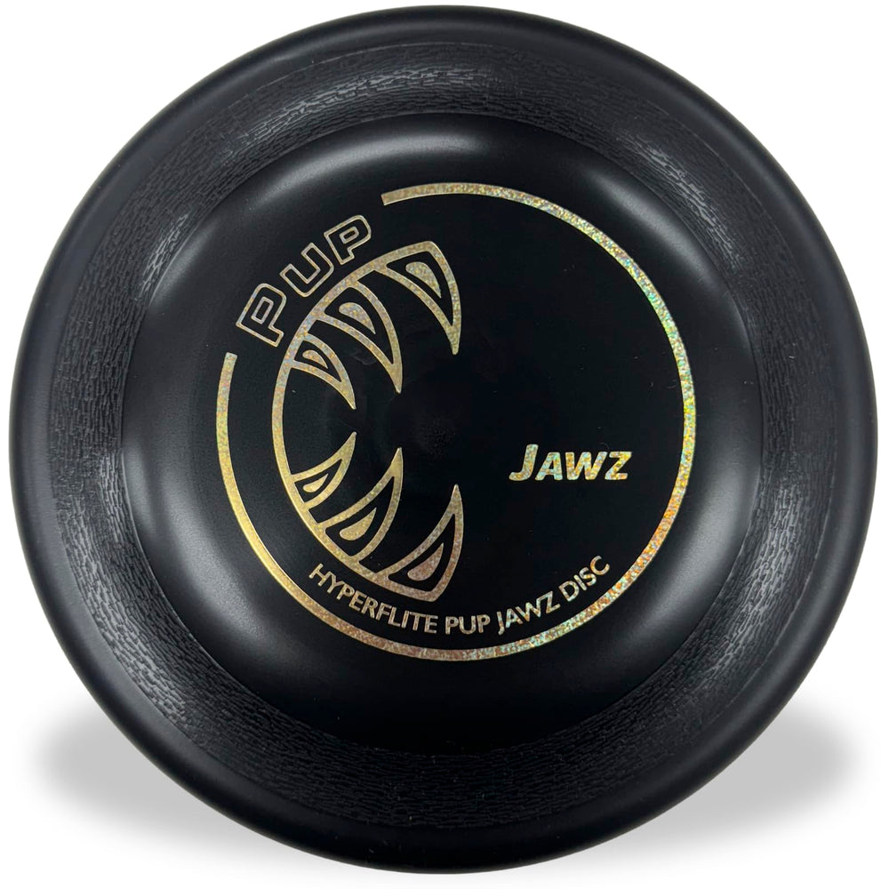 Hyperflite Pup Jawz dog flying disc shown from the front.