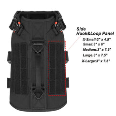 ICEFANG dog harness detail showing its quick-release buckles.
