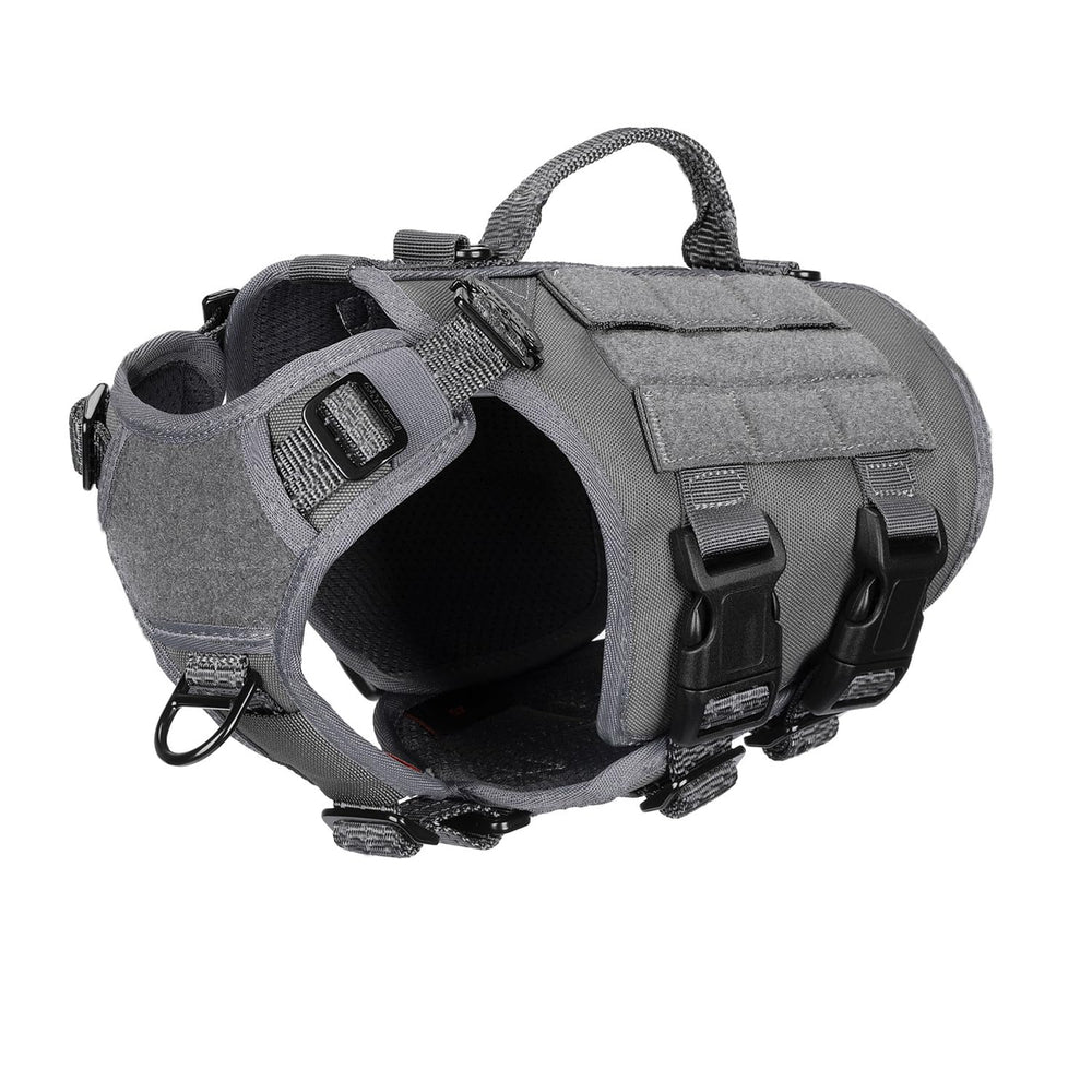 ICEFANG dog harness shown from the front.
