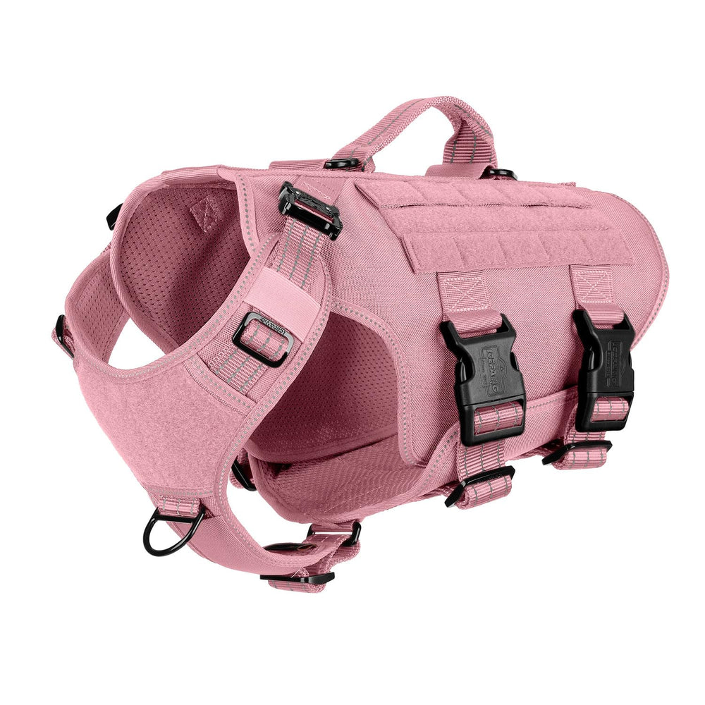 ICEFANG tactical dog harness shown from the front.