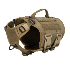 ICEFANG tactical dog harness shown from the front.