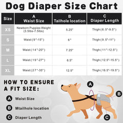 Idepet female dog diaper with a close view of the detachable suspenders.