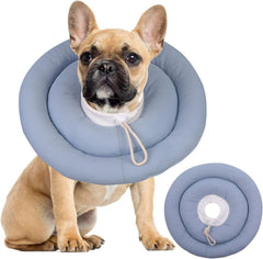 IDOMIK dog recovery collar shown from the front.