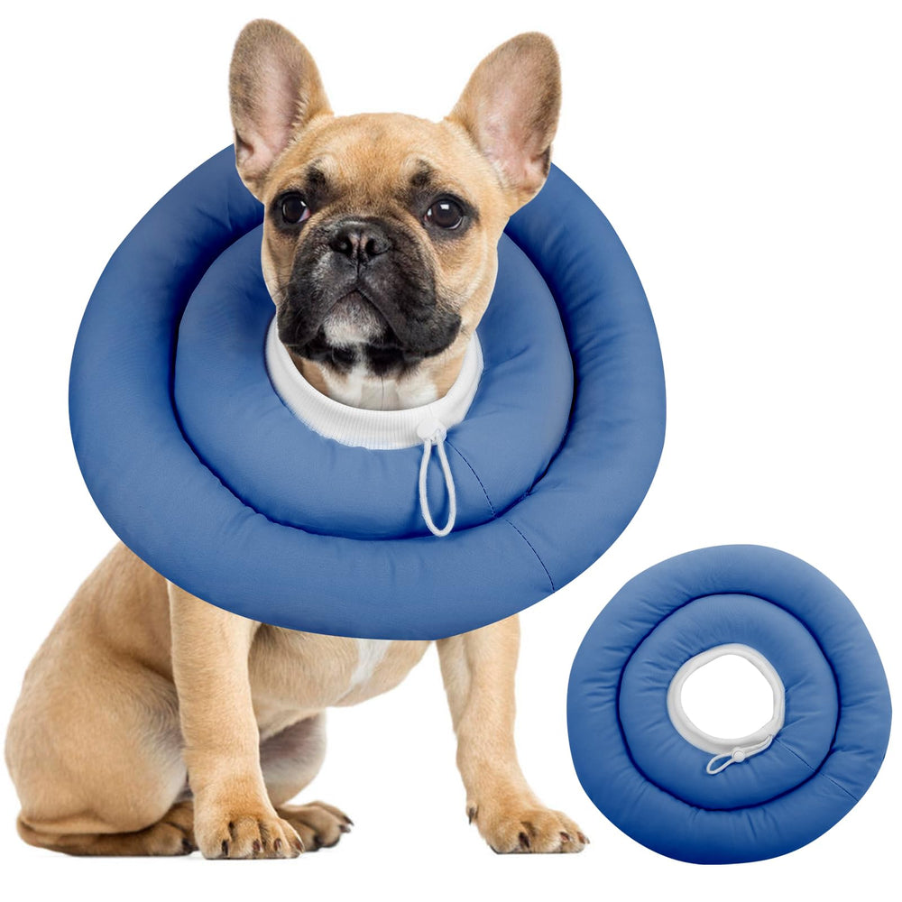 IDOMIK dog recovery collar shown from the front.
