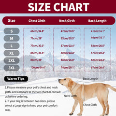 IDOMIK dog winter coat showing its full-length back zipper.