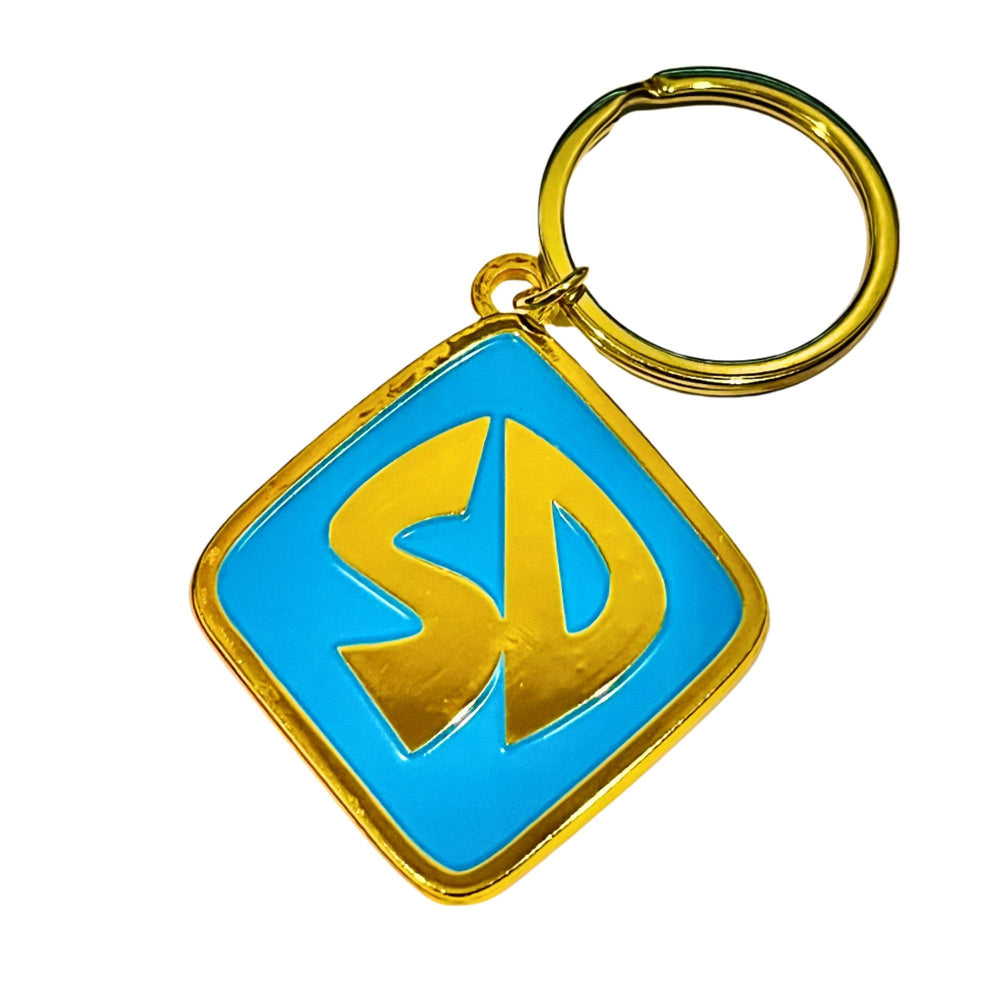 ImagineeringDepot metal dog collar tag shown from the front.