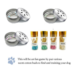 INNOYUMLIN Dog Scent Training Kit magnetic dots shown close up.
