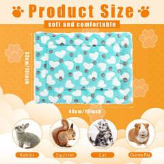 Jetec Guinea Pig Bed Pads shown close up to highlight the heart pattern.