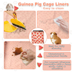 JOGEPEYO cage liner fitted inside a C&C-style small-animal cage.
