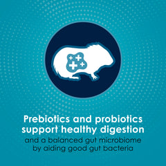 Kaytee Forti-Diet guinea pig food crunchy pieces shown in detail.
