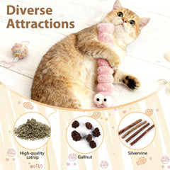 Close-up of the soft plush fabric on a KIROYAL cat kicker toy.