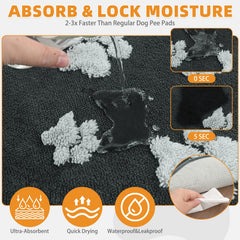 Close-up of the plush fleece surface on the KOOLTAIL dog whelping pad.