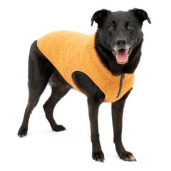 Kurgo Core Sweater close-up showing the adjustable zip neck.