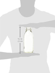 Lixit glass replacement water bottle shown from a side angle.
